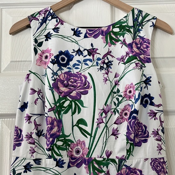 Talbots Sateen Botanical Gardens Sheath Dress - Picture 3 of 10